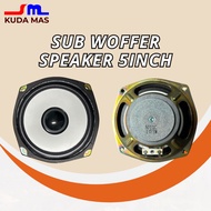 5 INCH SUB WOFFER SPEAKER 4OHM 5WATT FULL MUSIC BASS SPEAKER Original