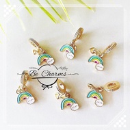 BE CHARMS Gold Plated Charm Rainbow