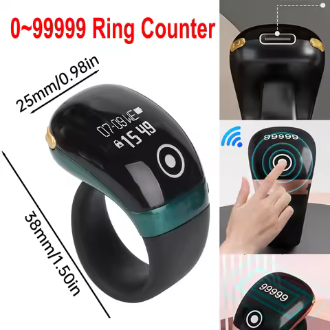 S7pro 0~99999 Ring Counter OLED Display Type C Bluetooth APP Control Monitor Electronic Finger Count