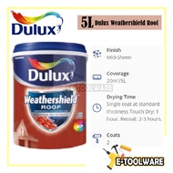 5L Dulux Weathershield Roof Paint ICI Roofshield Reflect Heat Cat Atap Genting Cat Rumah