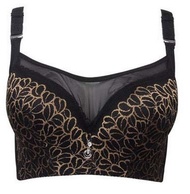 Full Coverage Lace Bra Women Solid Push Up C D DD E F Cup Bralette Big bust 34 36 38 40 42 44 46 Top