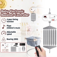 Electronic Baby Cradle Bluetooth Music & Remote Control Shaker 7 Springs Baby Electronic Bassinet Co