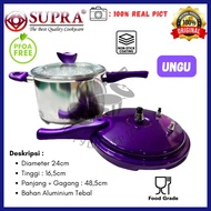 Presto 8 Liter SUPRA/Panci Presto SUPRA 8ltr + Tutup Kaca