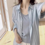 [Ready Stock] Thin Style Sunscreen Shirt for Women - Korean Inspired Loose Fit Casual Long Sleeve To