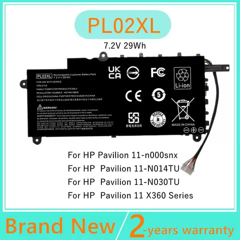 PL02XL Laptop battery For HP Pavilion 11-n000snx X360 N014TU N030TU 751681-421 HSTNN-LB6B HSTNN-DB6B