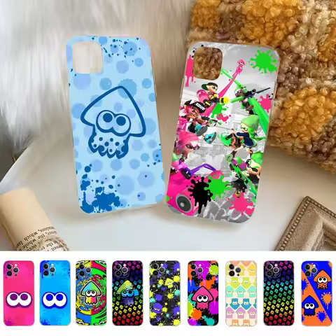 J-jogo GAME S-SplatoonS Phone Case For iPhone 15 14 11 12 13 Mini Pro XS Max Cover 6 7 8 Plus X XR S