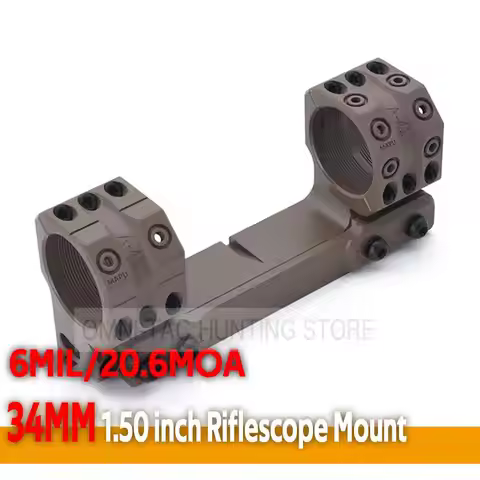 6 MIL 20.6MOA Scope Rings 1.54 inch for 1913 Picatinny Rails, AR15, M4 one Piece Scope 34mm Mount, ,