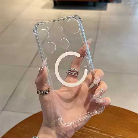 Luxury Clear Magnetic Shockproof Phone Case for Phone Nothing phone 3 3a Pro 2 2a Plus 1 Magsafe Wir