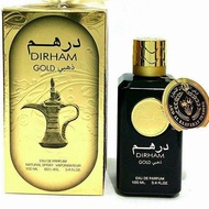 Dirham Wardi 100 ml& Dirham Gold 100 ml & Dirham  Oud 100 ml & Dirham Silver 100 ml perfume EDP Orig