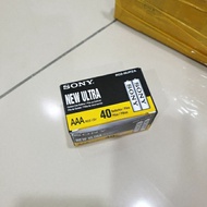 Sony New Ultra Battery 1 Box 40pcs Battery 1.5v Size AAA Bateri - Ready Stock