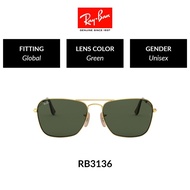 Ray-Ban CARAVAN | RB3136 181 Global Fit Unisex Sunglasses Size 58mm F2aq