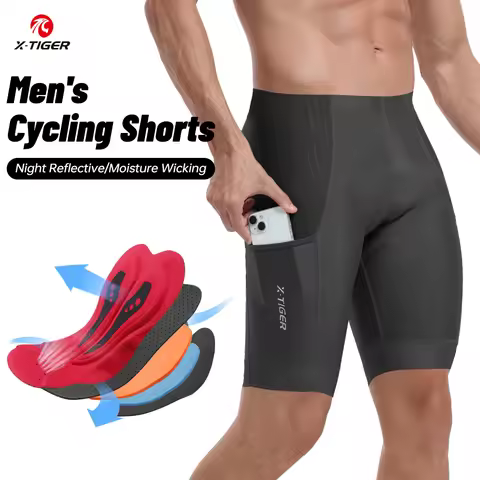 X-TIGER Men's Cycling Shorts Padded Bicycle Short Road Biking Clothing Road Mountain Riding Bicycle 