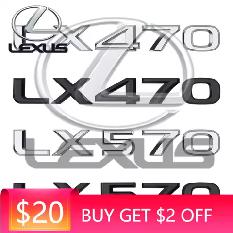 Emblems For Lexus LX470 LX570 Logo IS300 ES250 ES350 IS250 CT200H GS350 NX200T Car Rear Trunk Emblem