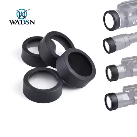WADSN Tactical M300 M600 X300 X400V Protector Hunting Weapon light LED Flashlight Cover Custom Lens 