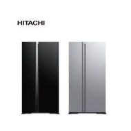 【HITACHI 日立】 RS600PTW  R-S600PTW 595公升變頻琉璃對開冰箱
