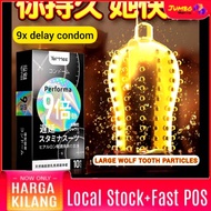JM Dotted Condom Delay 10pcs Lubricated Large Granule Kondom Berduri tahan lama pancut lelaki Men (N