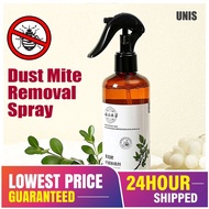 UNIS 300ML Bed Bug Dust Mite Removal Spray Home Bedroom Use Kill Bacterial Mites Control 云南本草青花椒除螨喷雾剂