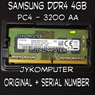 Ram Laptop Samsung 4GB DDR4 PC4-3200 A SODIM Memory 4G memori PC4 25600