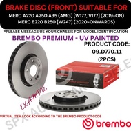 BREMBO GENUINE DISC BRAKE ROTOR (FRONT) FOR MERC A220 A250 A35 (AMG) [W177, V177] '19YR-ON / B220 B2