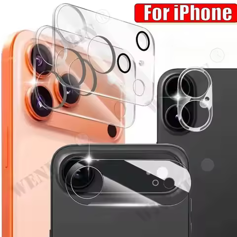 5PCS 3D Camera Protector For iPhone 17 Pro Max Air Lens Protective Glass Film For iPhone 16 15 14 13