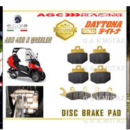 ADIVA DISC BRAKE PADS AD3 400 3 WHEELER GOLD QUALITY G&K