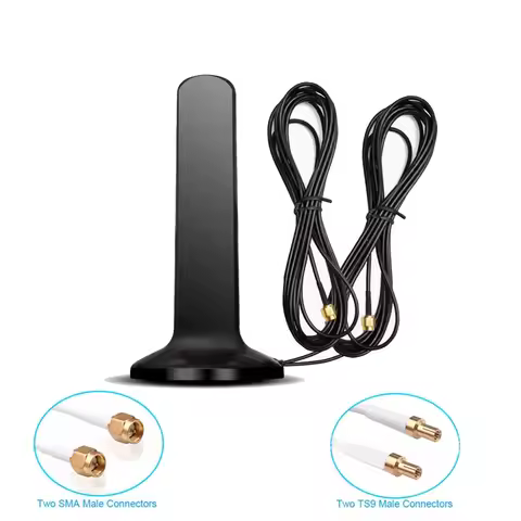 5G Antenna RG174 3M for Router Modem signal amplifier Outdoor 600-6000MHz Omni Magnetic Sucker Anten