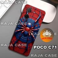 Rc23/Softase rubber poco C71 - SPIDERMAN Motif - Case poco C71 - Casing poco C71 - Silicone poco C71