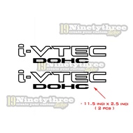 ivtec sticker pintu honda