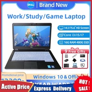 Dell laptop brand new original Intel core i3/i5/i7 16G 480G SSD 15.6 inch HD screen gaming laptop pc