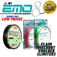 EXP EMO 8X Jigging Braided Fishing Line Ultra Sensitive 300m 20lbs-80lbs (Free Pliers*)