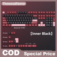 thewoodfamer 126 Keys Double  Keycap PBT Cherry Mechanical Game Keyboard For MX Switch Keycap GMK67 