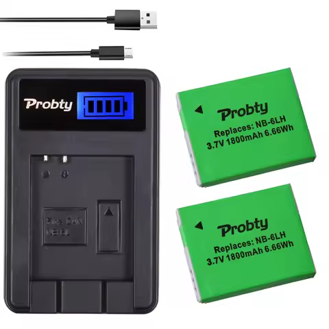 2x NB-6LH NB-6L batteries + Canon PowerShot D10 D20 D30 S95 SX260 SX280 SX540 SX700 SX710 HS camera 