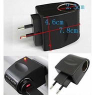 AC To DC EU Plug Car Lighter Port Inverter Charger Adapter