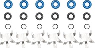 6PCS Fuel Injector Repair Seal Kit Fit For Ford F150 F-150 2011-2016# BL3Z9F593B, CM5202, CM5211, BL