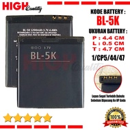 Baterai Battery High Quality BL-5K BL5K Compatible Hp Cina Jadul Nokia 701 C7 C7-00 N85 N86 N87 X7 X
