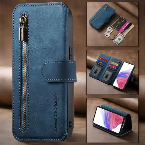 Luxury Case For Vivo Y19S Zipper Leather Wallet Ring Cover For Vivo Y36 Y27S Y35 Y33S Y21S Y 27 21 2