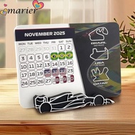 MARIER F1 Race Schedule Calendar, 7.0" x 5.5" With F1 Car Stand 2025 Racing Calendar, Formula 1 Moto
