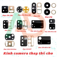 Rear camera glass replacement for XM Poc X3/ X3 Pro/ X3 GT| Poc F2 Pro 5G/ F3/ F4 5G/ F6 comes with 