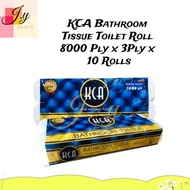 (LIVE & OFFER) [100% Pure Pulp] KCA Bathroom Tissue Toilet Roll 8000 Ply x 3Ply x 10 Rolls