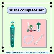 20 lbs Medical Oxygen Tank - Complete Set