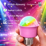 CAHAYA RGB LED Disco Light E27 田 Colorful Light LED Disco Ball Light RGB Disco Light E27 Fitting