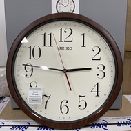 [TimeYourTime] Seiko Clock QXA737B Wooden Design Brown Case Quiet Sweep Analog Quartz Wall Clock QXA737