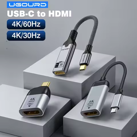 Thunderbolt USB C Male to HDMI Female Adapter 4K 60Hz 2K 144Hz 4K@30Hz Type C to HDMI Cable Connecto
