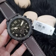 [Original] Fossil FS5601 Bowman Chronograph Brown Leather Men's Watch