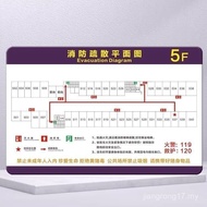 Fire Evacuation Schematic Diagram Hotel Safety Indicator Diagram School Mall Residential Escape Diag