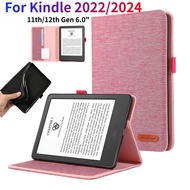 Case for 2024 Kindle E-Book 6"11th Gen 2022 C2V2L3  2024 青春版 RS23CV kindle 12th Fashion jean fabric 