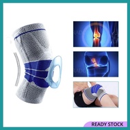 1Piece Pelindung Lutut Kaki Knee Guard Brace Compression Sleeve Elastic Wraps Silicone Gel Spring Support Sports