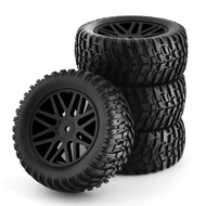 4Piece 1/10 Short Course Truck Tires Tyre Wheel 12Mm Hex 95Mm Parts For HSP 15502 94107 94170 94155 