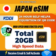 【CSL】Japan eSIM | Total 5-20GB | 3-30Days | Auto VPN Japan Travel Card High Speed Data Japan eSIM To