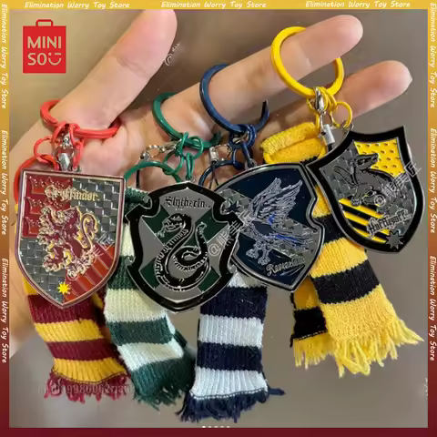 Original Harry Potter Series Preppy Style Scarf Mobile Chain Gryffindor Keychain Bag Ornament Periph